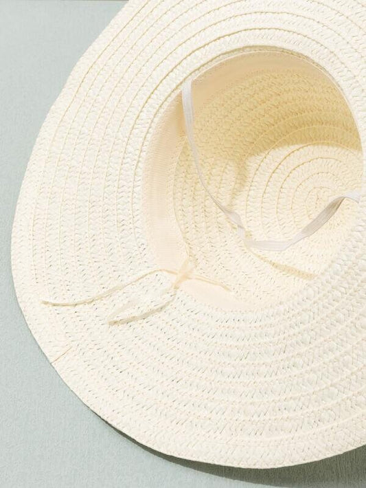 Toddler Girls Summer Spring Wide Brim Straw Hat | Gift for little girls | Bendable Packable Beach Sun Hat